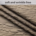 thumbnail image 7 of Textured Ombre Shower Curtain for Bathroom, 3D Embossed Ruffle Waterproof Shower Curtain, Fabric Farmhouse Style with 12 Hooks Set, 72x72 inch, Brown, 7 of 7