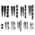 thumbnail image 2 of 48pcs Gauges Kit Ear Stretching Set 14G-00G Acrylic Taper Plug Piercing Jewelry, 2 of 6