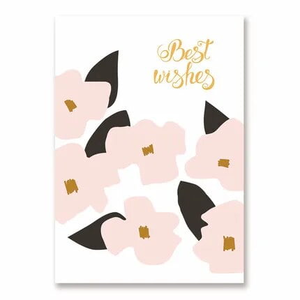 10 tarjetas de felicitación de flor de piezas, tarjetas de cumpleaños, invitaciones de boda, fiesta