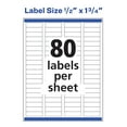 thumbnail image 6 of Avery Rectangle Labels with Sure Feed, 0.5" x 1.75", 800 Glossy White Labels, 6 of 8