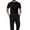8# Black, variant on Men's Henley Cotton Casual Short Sleeve Lightweight Button T-Shirts Royal Blue M
