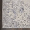thumbnail image 5 of Nourison Sleek Textures 2'2" x 7'6" (8' Runner) Ivory/Grey Area Rug Distressed Abstract by Nourison, 5 of 7