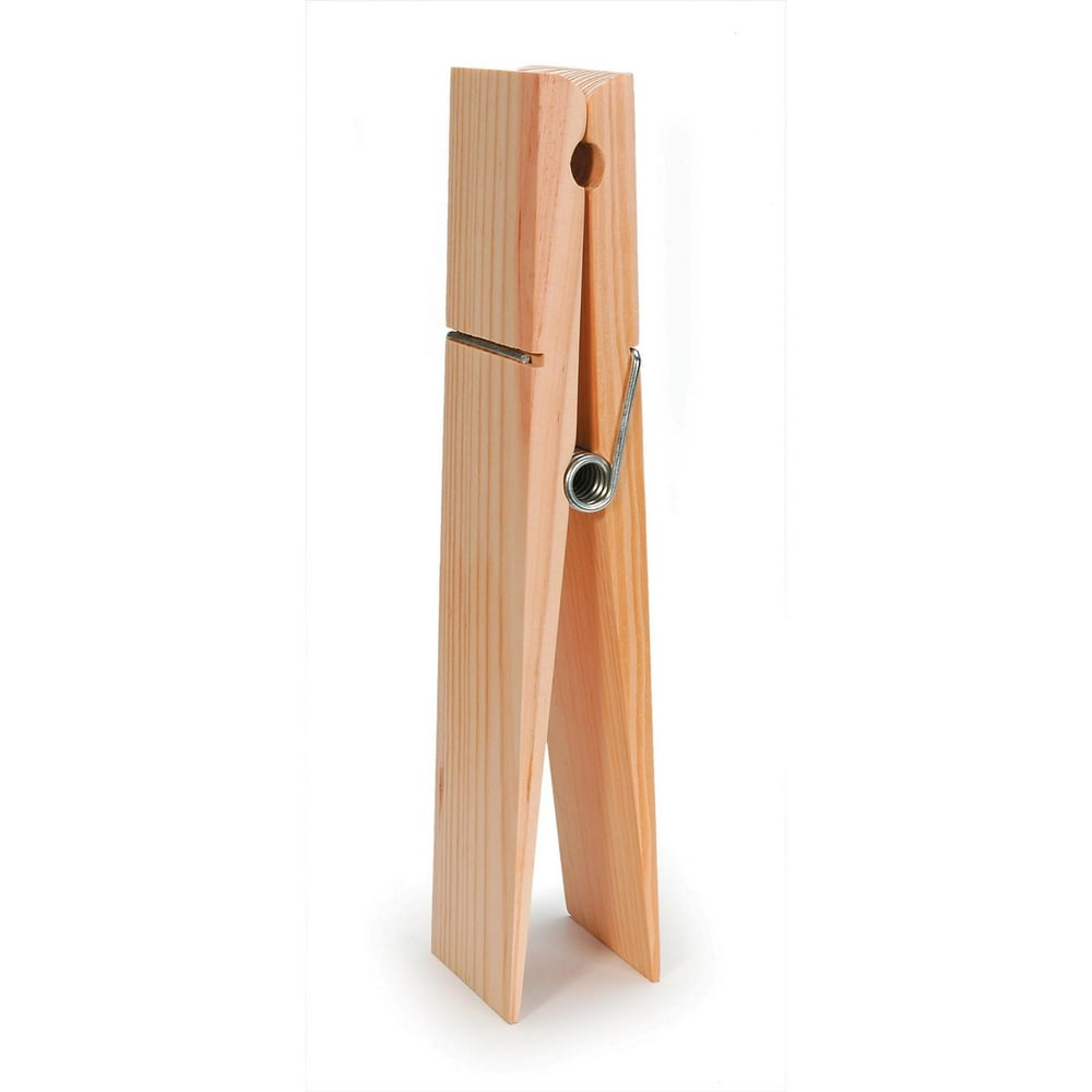 Darice Super Jumbo Wood Clothespin with Tag, 12 x 2.5 Inches Walmart