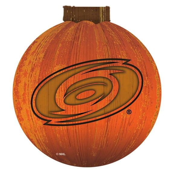 Carolina Hurricanes 12'' Pumpkin Sign