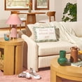 thumbnail image 2 of Beautiful Rose Pink Velvet Table Lamp by Drew Barrymore, 2 of 6