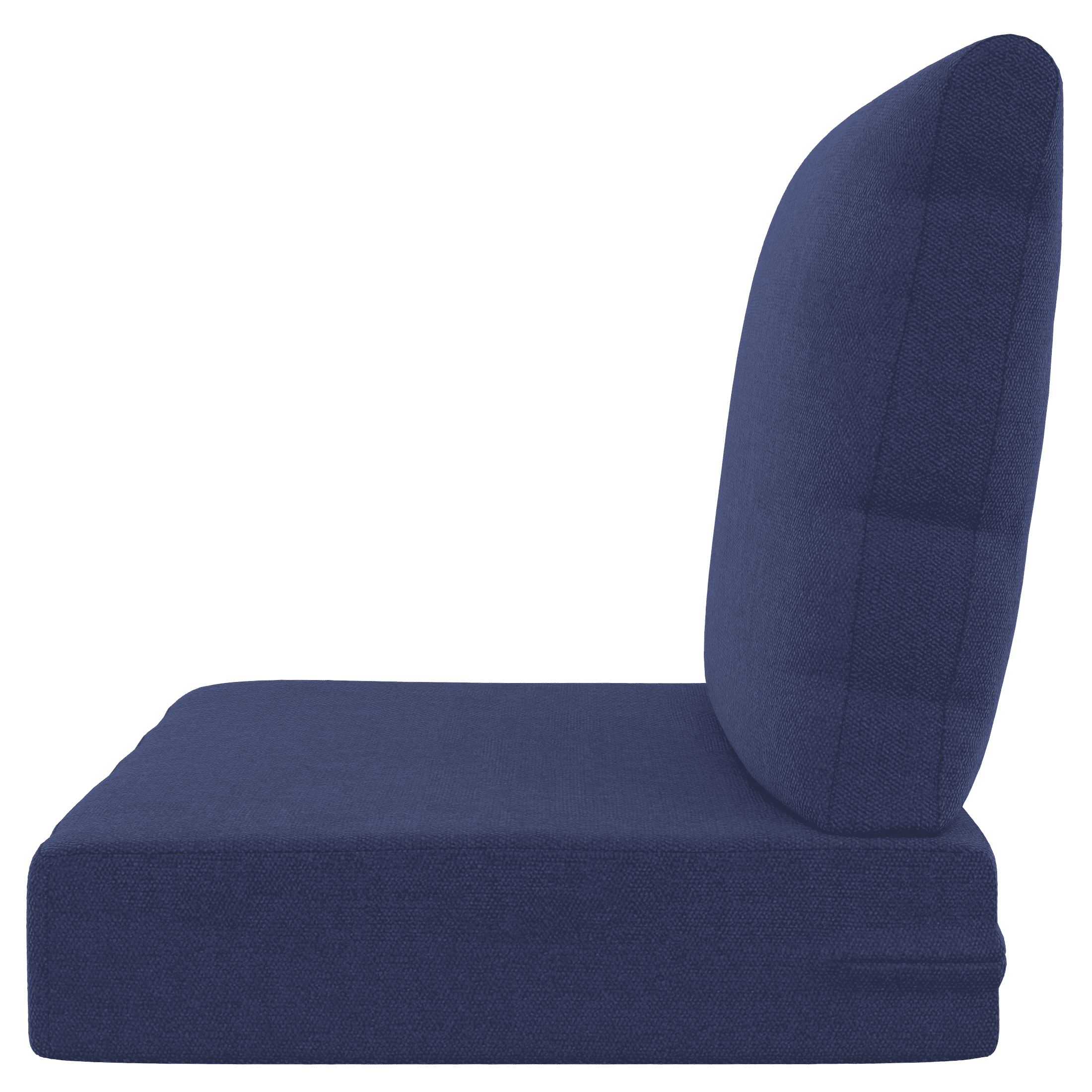 Better Homes & Gardens 24" x 24" Navy Premium Deep Seat Outdoor Cushion Set With Removable Cover, Weather & Stain Resistant