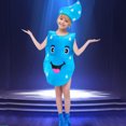 thumbnail image 2 of Faraee Toddler Boys Girls Fashion Show Clothing Fruits Vegetables Romper Hat Socks 3Pcs Dressing up Outfit Fancy Dress Clothes for Kindergarten School Performance 2-16 Years Blue, 2 of 9