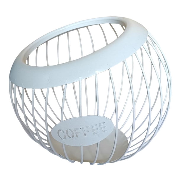 Soporte para cápsulas de café, expositor, organizador de 40 cápsulas, cápsulas de espresso blanco