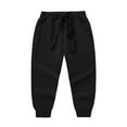 thumbnail image 6 of Zpanxa Girls 2 Piece Outfits Light Blue Hoodie and Black Jogger Pants Set Colorblock Casual Sportswear for Boys Girls Kids White 8 Years, 6 of 9