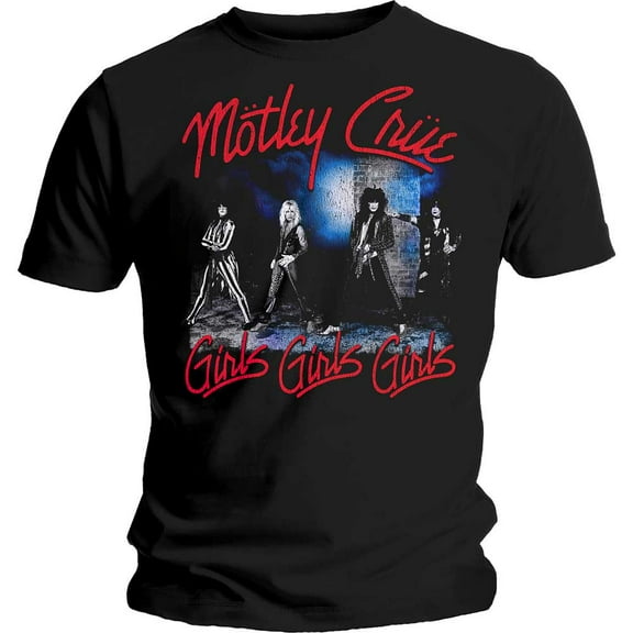 Motley Crue Unisex T-Shirt Smokey Street (Small)