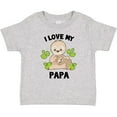 thumbnail image 3 of Inktastic Cute Sloth I Love My Papa with Green Leaves Boys or Girls Baby T-Shirt, 3 of 5
