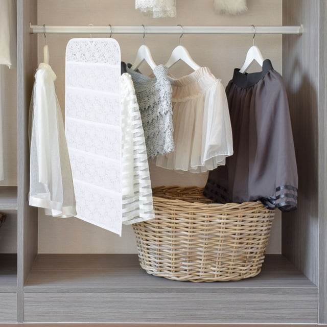 IDEANATEGRATE Organizador Colgante Para Calcetines Y Ropa Interior Con Bolsillos Transparentes Para El Hogar
