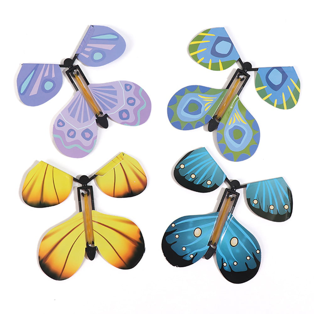 7Pcs Magic Butterfly Change Paper Flying Fluttering Toy Girls/Boys Birthday Gift 