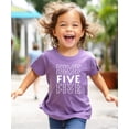 thumbnail image 3 of Bold 5th Birthday Explosion T-Shirts and Raglans for Girls and Boys Fifth Birthday Outfit Purple Shirt 4T, 3 of 5