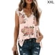 thumbnail image 5 of Mujeres Vest de algodón Cordero informal Tanktop suelto Citas de vacaciones Vacaciones de vacaciones Básico Trabajo Diario Vintage Top de verano Flower XXL Inevent AP009841-20, 5 of 7