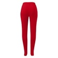thumbnail image 6 of Lenpel Women's Sweatpants Loose Elastic High Waisted Solid Color Tapered Leg Footed Lounge Pants Soft Casual Joggers(Red,X-Large), 6 of 7