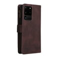 thumbnail image 6 of Feishell for Samsung Galaxy S20 Ultra 6.9 inch Zipper Wallet Case with Wrist Strap & Shoulder Strap,Premium PU Leather Magnetic Clasp Flip Holder Card Slots Crossbody Phone Case for Women Men,Brown, 6 of 18