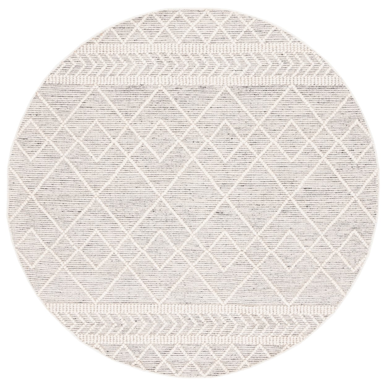 SAFAVIEH Natura Bedelia Geometric Area Rug, Ivory/Black, 4' x 6'