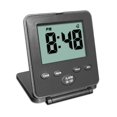 thumbnail image 1 of Reloj despertador digital de viaje: sin campanas, sin silbatos, funcionamiento básico sencillo, alarma fuerte, función de repetición, pequeño y ligero, interruptor de encendido/apagado, funciona con 2, 1 of 5