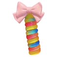thumbnail image 2 of Tnobhg 1/6Pcs Colorful Braided Telephone Wire Hair Bands for Kids Sweet Style Heart Flower Bow Charm Spiral Hair Ties No Hair Damage Cute Hair Accessories for Women Girls, 2 of 8