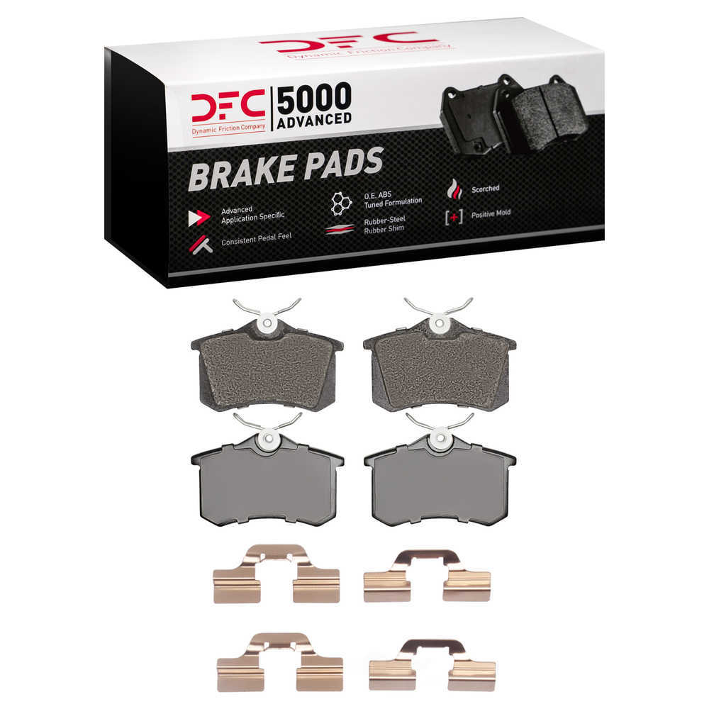 Dynamic Friction Company 1551-0340-01 DFC 5000 Advanced Brake Pads - Ceramic and Hardware Kit - OE