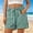 Green, variant on Paper Bag Waist Pants Women's Shorts High Travel Bermuda Drawstring Knot Front,with Pockets Relaxed Fit Beach Shorts