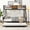 Black+Brown+MDF+Metal, variant on HMYG Twin Over FULL Metal Bunk Bed with Trundle 2-Side Ladder and Full-Length Guardrail,No Box Spring Needed,Large Under Bed Storage,Easy Assemble,Black Brown