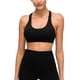 thumbnail image 1 of Sujetador deportivo deportivo para mujer, a prueba de golpes, push-up, fitness, diseño elegante en la espalda, talla M, sujetador de yoga negro, 1 of 6