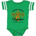 thumbnail image 3 of Inktastic Leukemia Awareness Staying Strong Together and Orange Ribbon Boys or Girls Baby Bodysuit, 3 of 5
