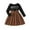 style-02 Black, variant on Flower Girl Dress Long Sleeve Girls Dress Kids Long Sleeve Dress Fall and Winter Dresses Size 7-8 (Navy,7-8 Years)