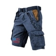 thumbnail image 2 of GrmtClth 250th Anniversary Usa Cargo Short for Men Patriotic 4th Of July Short Pants Distressed Multi Pocket Shorts Fashion Clothing Navy 2XL, 2 of 3