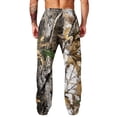 thumbnail image 7 of LTTVQM Leaf Print Camouflage Full Length Pants for Men 2026 Field Realtree Camo Adjustable Drawstring Relaxed Fit Beach Walking Wide Leg Trousers Brown XL, 7 of 7