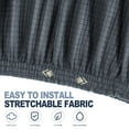 thumbnail image 5 of NICEXMAS Headboard Slipcover Stretchable Polyester Fabric Dark Grey Elastic Edge Protector for Bed Use, 5 of 6