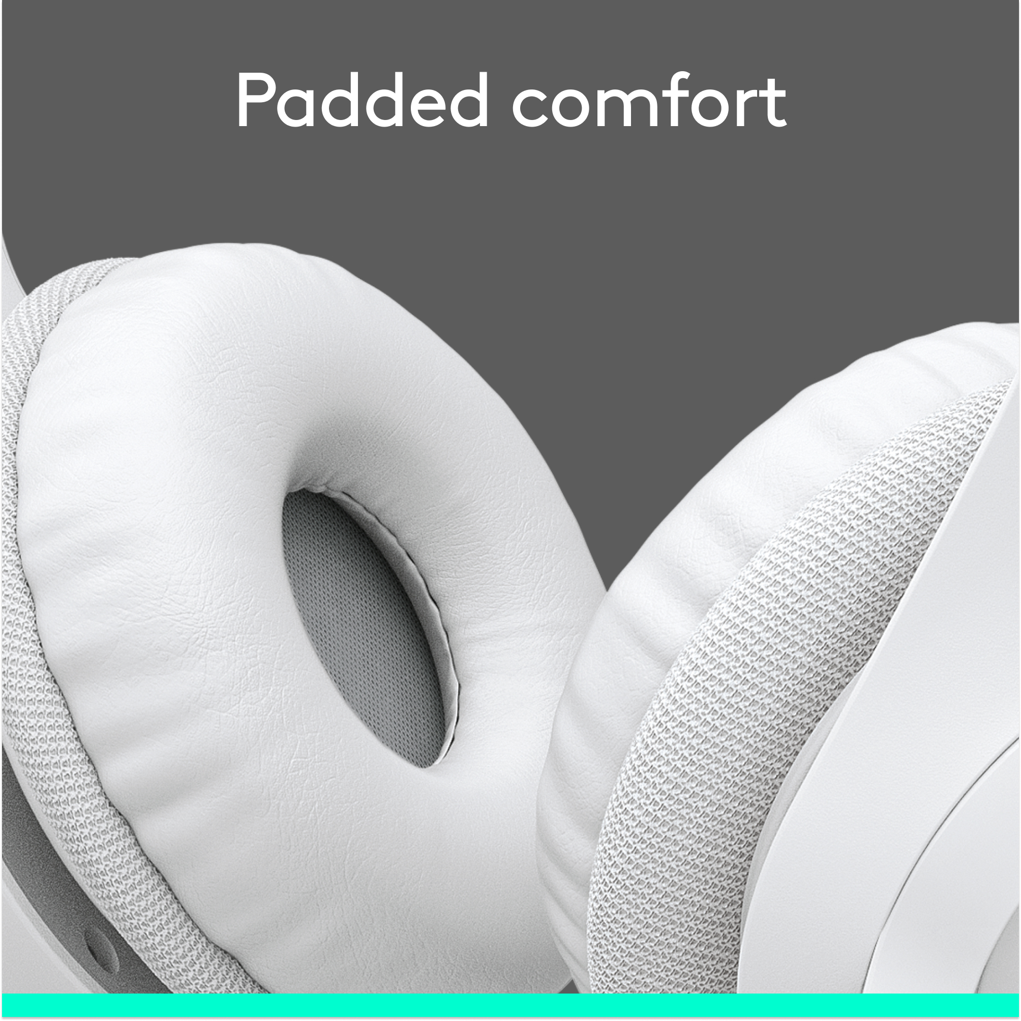 Logitech H390 Wired Headset for PC/Laptop, Stereo Headphones with Noise Cancelling Microphone, USB-A, In-Line Controls, White