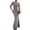 Gray, variant on Enjoytime Dresses for Women Crew Neck Sleeveless Textured Bodycon Maxi Dress Slim Flare Hem Elegant Party Dress