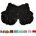 thumbnail image 1 of Pantuflas de oso de peluche para mujer, pantuflas de interior para el hogar, zapatos cálidos de invierno, piso de dibujos animados,piel sintética, bonito, color negro oso de fresa Juguete, 1 of 5