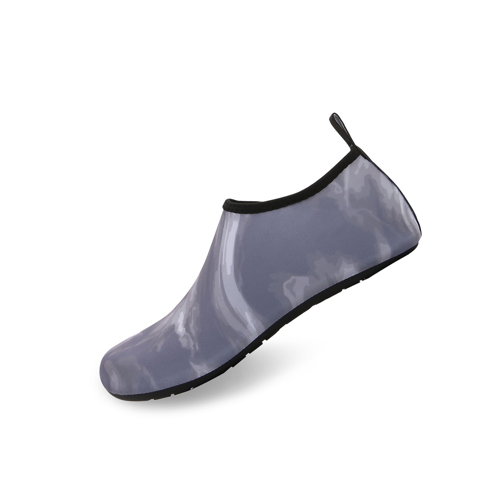 Men and Women a Slip On Barefoot Quick-Dry Beach Aqua Yoga Water Shoes (Fog/Grey, 4-5 Women)