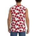 thumbnail image 4 of Daiia Tulips Flowers Printed Men's Tank Tops,Casual Soft Sleeveless Gym Muscle Shirts Bodybuilding Tee-Large, 4 of 8