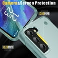 thumbnail image 2 of Designed for Samsung Galaxy S21 FE Armor Case, [Kickstand Function] [Hard PC + Soft TPU Reinforced Drop Protection] Shockproof Anti-drop Hybrid Phone Case for Samsung Galaxy S21 FE - Green, 2 of 7
