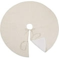 thumbnail image 2 of Saro Lifestyle XM731.S72R 72 in. Round Toscana Tree Skirt with Silver Piping, Silver, 2 of 3