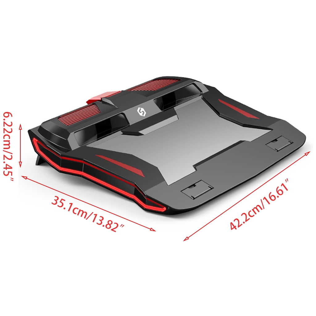CIYISON New RGB Gaming Laptop Cooler Adjustable Notebook stand 3000 RPM Powerful Air Flow Cooling Pad For 12-17 inch Laptop