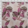thumbnail image 4 of oneOone Viscose Chiffon Purple Fabric Tropical Leaf Craft Projects Decor Fabric Printed By The Yard 42 Inch Wide, 4 of 4