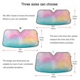 thumbnail image 5 of Iauyy Foldable Windshield Sun Shade for Cars, Interior Sun Protection for car UV Protection for Sedan/SUV/Truck, (S/M/L) Rainbow-colored and Shining, 5 of 8