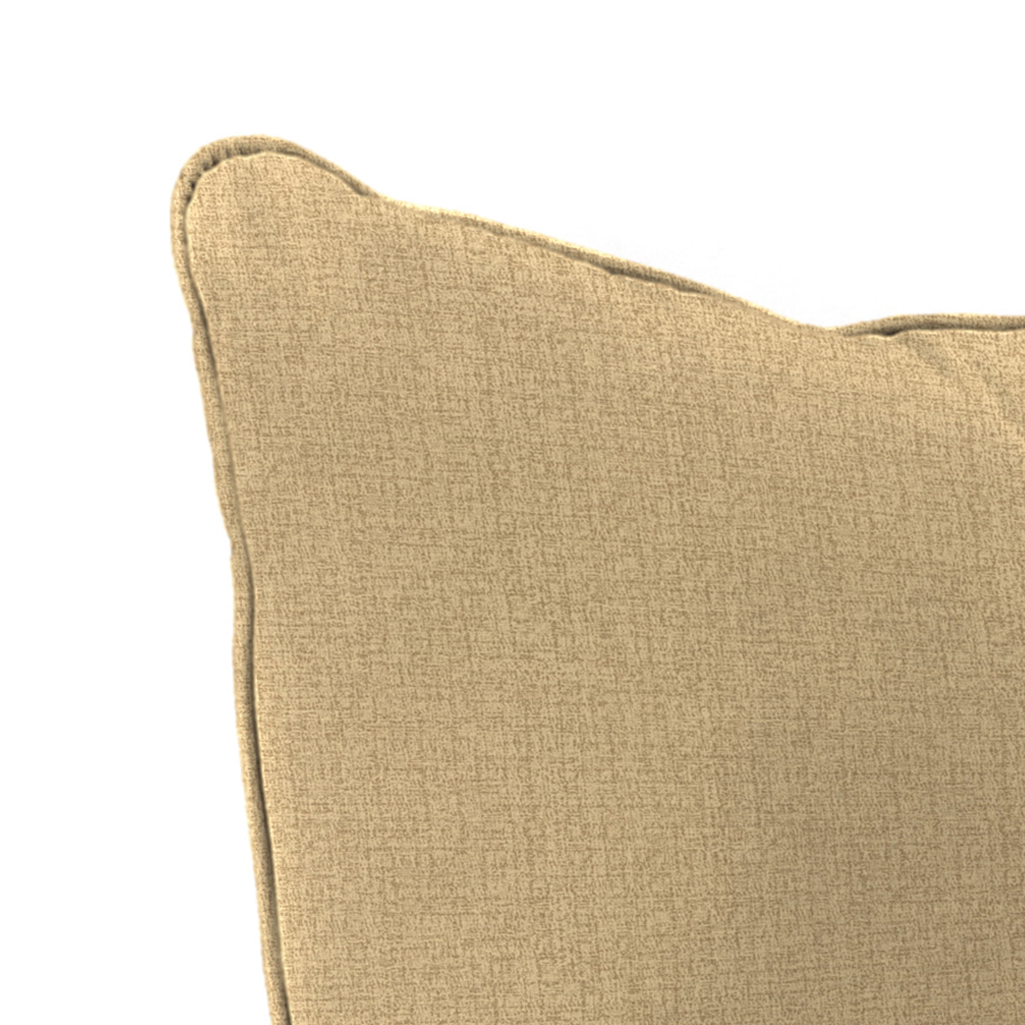 Jordan Manufacturing 46.5" x 24" McHusk Birch Beige Crosshatch Rectangular Outdoor Deep Seat Chair Cushion Set with Welt