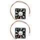 thumbnail image 2 of Ventilador De Refrigeración De La Cpu Enfriador de aire de CPU de 3 pines 12V 1/2/5/10 piezas Ventilador de tarjeta de CPU para computadora PC (2 piezas), 2 of 8