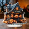 thumbnail image 5 of Halloween Pumpkin Ghost House Decoration 2D Acrylic Bedroom Desktop Gift, 5 of 5