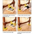 thumbnail image 5 of Move Meuble A Roulette, Furniture Moving Casters, Heavy Furniture Transport Mobile Tool, Max Load 200 Kg/440 Lbs Per (Yellow), 5 of 5