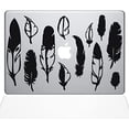 thumbnail image 1 of The Decal Guru Woodland Feathers MacBook Decal Vinyl Sticker - 12" MacBook - Black (1267-MAC-12M-BLA), 1 of 1