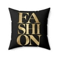 thumbnail image 2 of Fashionista Glam Square Pillow - Black/Gold, Stylish Decor, Trendy Throw Cushion, Chic Home Accessory, Gift for Fashion Lover, Glam Decor, 2 of 6