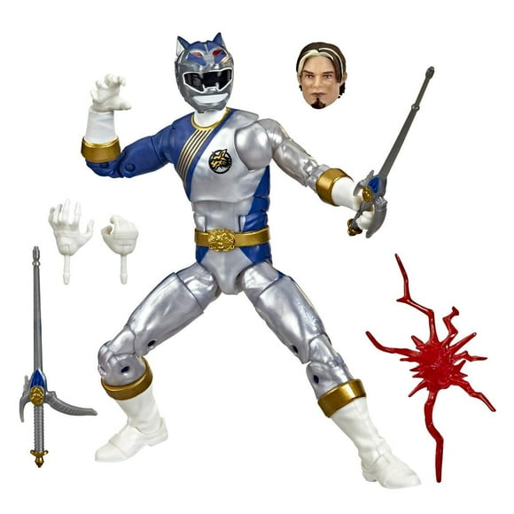 Power Rangers Lightning Collection Wild Force Lunar Wolf Ranger 6-Inch Premium Collectible Action Figure Toy Power Pop Art Packaging Variant
